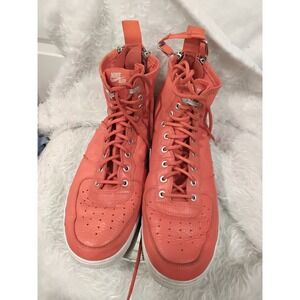 Nike Air Force 1 High SF Special Field Orange Zip Men's Size 12 Sneakers